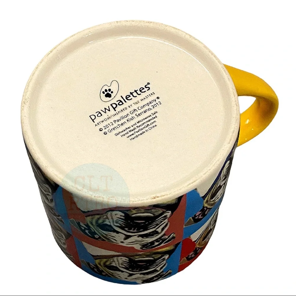 2012 Paw Pallettes • Bulldog WOOFHOL Pop-Art Mug